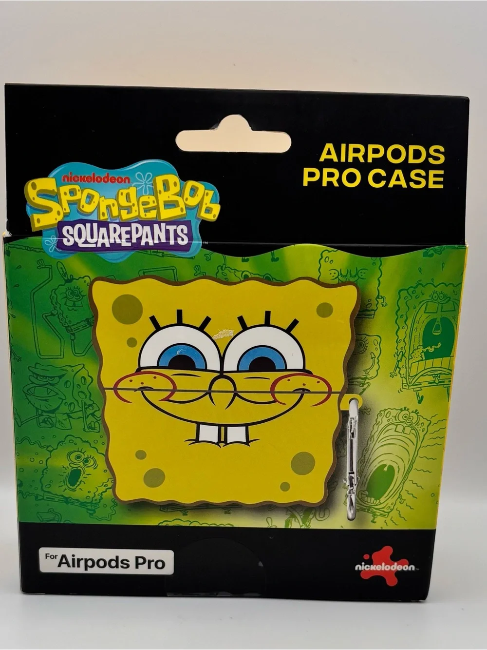 SpongeBob SquarePants Yellow AirPods Pro Case with Face Design